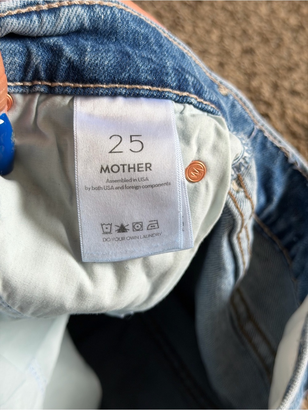 Mother Superior The Dazzler Flood Wash Trucks are For Girls Blue Women Size 25 - Picture 9 of 12
